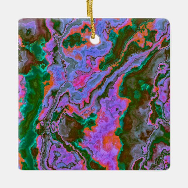 Sour Marble Ceramic Ornament (Front)
