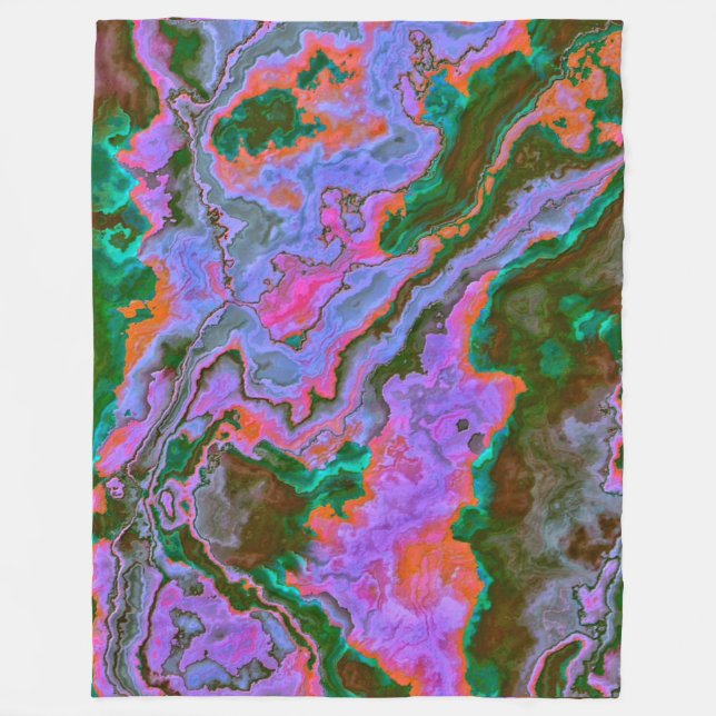 Sour Marble  Fleece Blanket (Front)