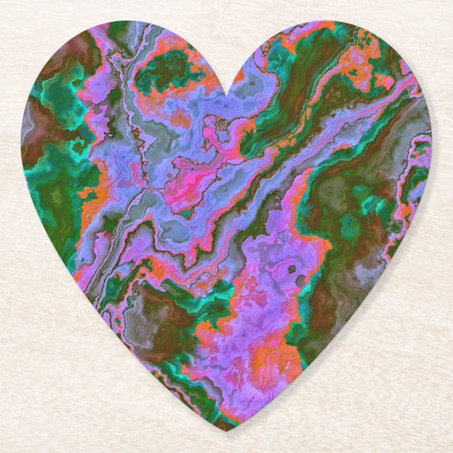 Sour Marble   Paper Coaster (Front)