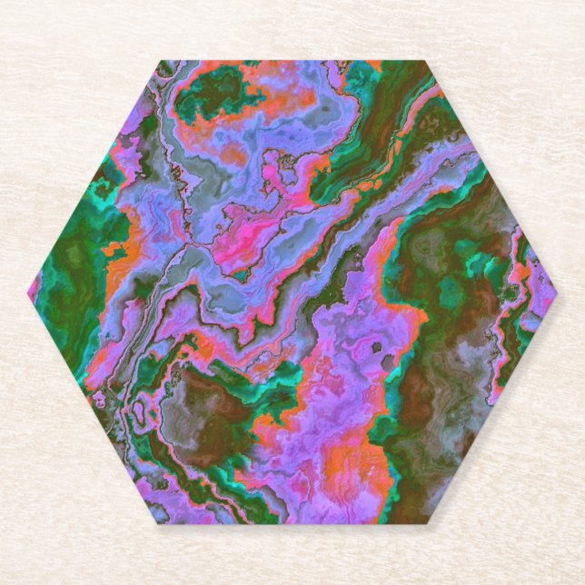Sour Marble   Paper Coaster (Front)