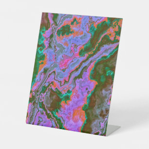 Sour Marble Pedestal Sign