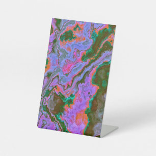 Sour Marble Pedestal Sign