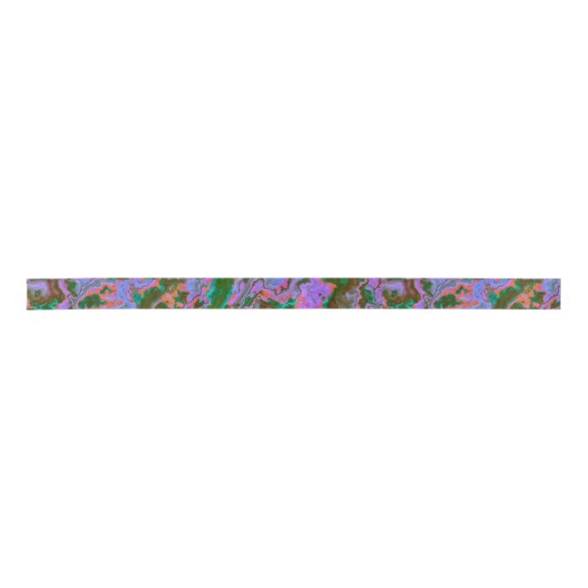 Sour Marble  Satin Ribbon (Front)