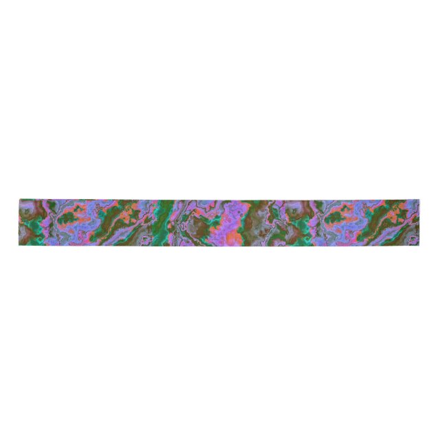 Sour Marble  Satin Ribbon (Front)