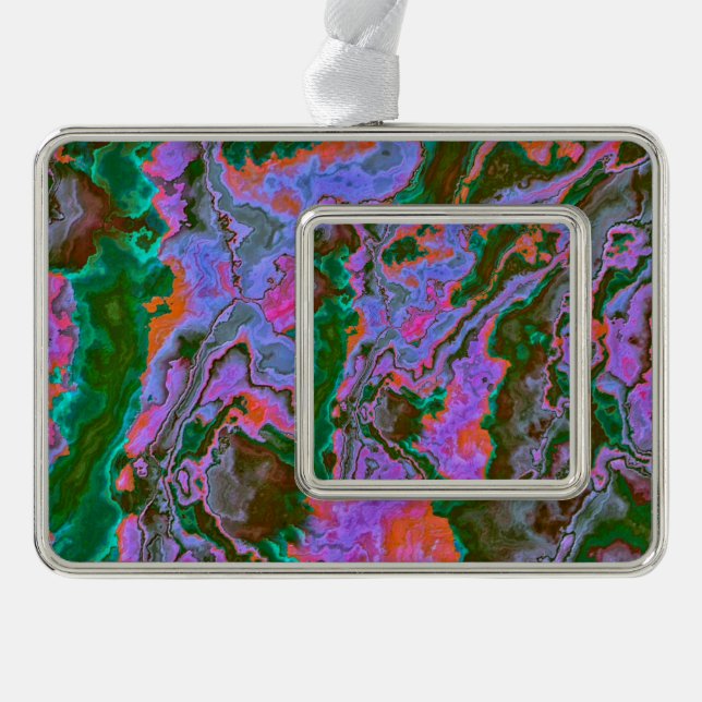Sour Marble  Silver Plated Framed Ornament (Front)