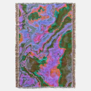 Sour Marble Throw Blanket