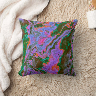 Sour Marble Throw Pillow