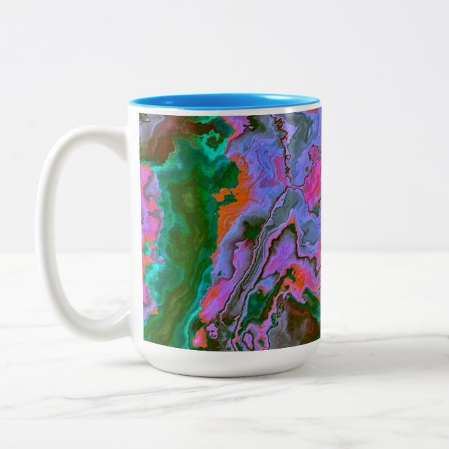 Sour Marble  Two-Tone Coffee Mug (Left)