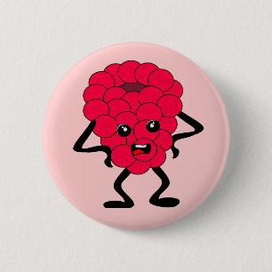 Sour Raspberry: Bad Fruit Gang 6 Cm Round Badge