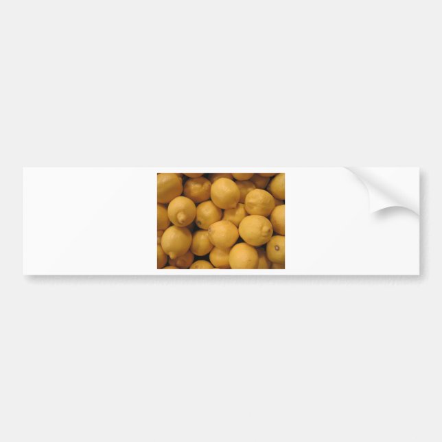 Sour Yellow Lemons Bumper Sticker (Front)