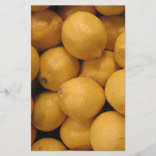 Sour Yellow Lemons Stationery