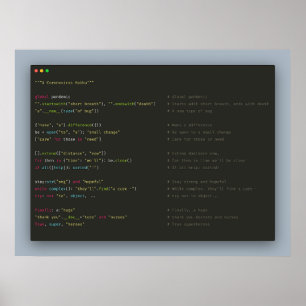 Source Code Poem Poster