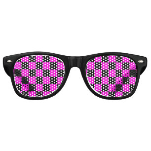 Source Missing Texture Retro Party Shades, Black Sunglasses