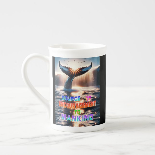 Source Of Encouragement To Mankind Bone China Mug (Left)