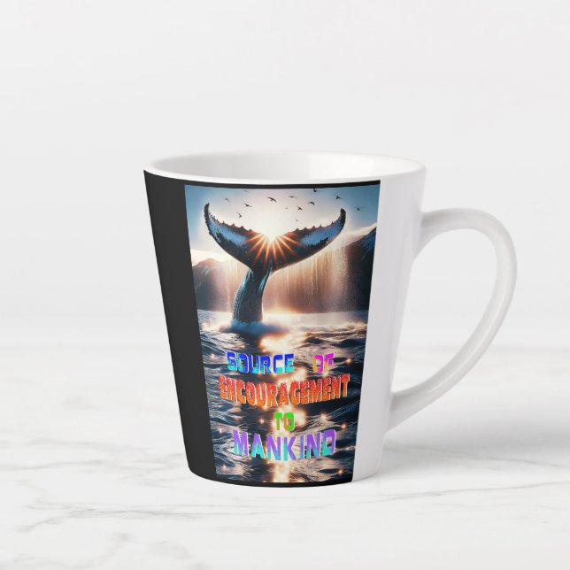 Source Of Encouragement To Mankind Latte Mug (Right)
