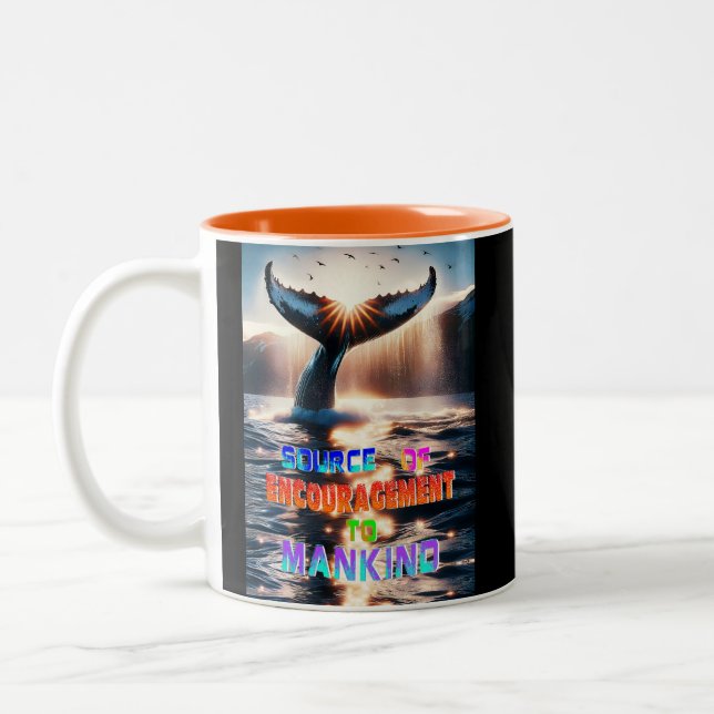 Source Of Encouragement To Mankind Two-Tone Coffee Mug (Left)