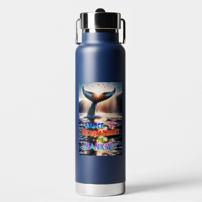 Source Of Encouragement To Mankind Water Bottle (Front)