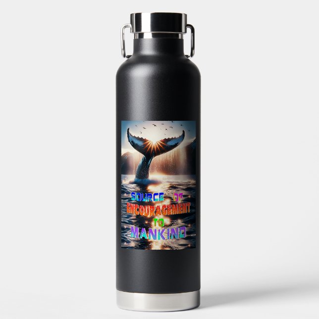 Source Of Encouragement To Mankind Water Bottle (Front)