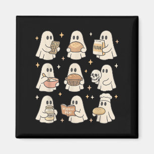 Sourdough Bread Halloween Cute Ghost Homemaker Bak Magnet