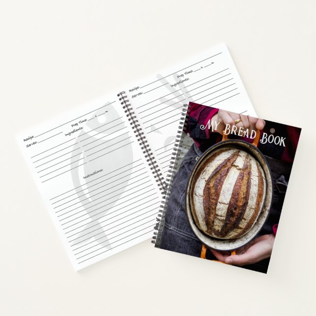 Sourdough Bread Loaf, Recipe Book (Inside)