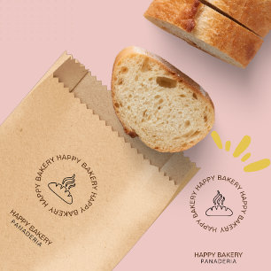 Sourdough Bread Logo Bakery Kraft Paper Bag