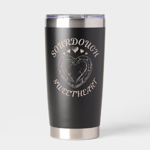 Sourdough Sweetheart Funny Valentine Heart Bread Insulated Tumbler