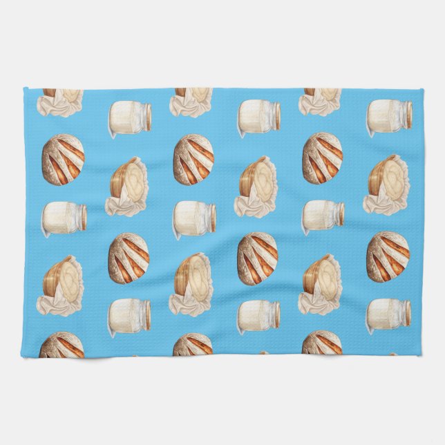 Sourdough Themed Kitchen Towel (Horizontal)