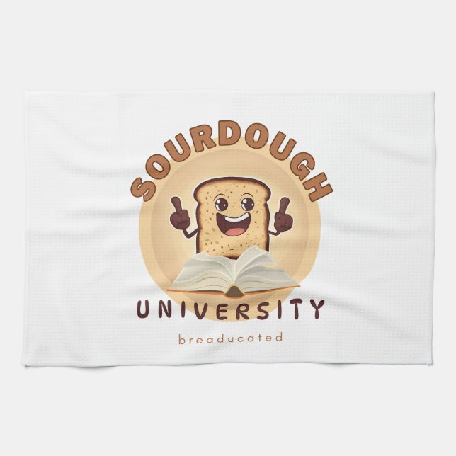 Sourdough University Breaducated Tea Towel (Horizontal)
