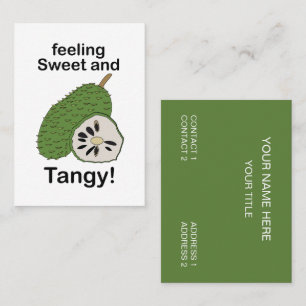 Soursop Fruits Feeling Sweet And Tangy Business Card