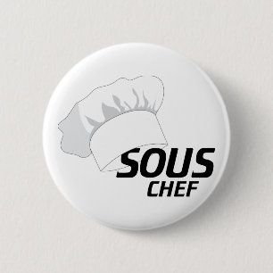 Sous Chef 6 Cm Round Badge
