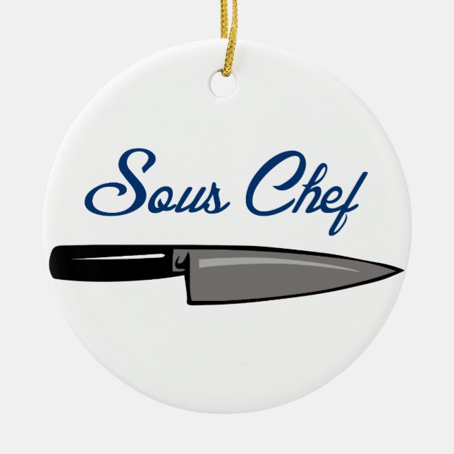 SOUS CHEF CERAMIC TREE DECORATION (Front)