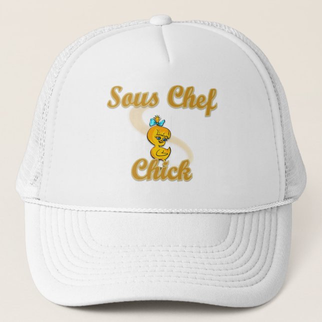 Sous Chef Chick Trucker Hat (Front)