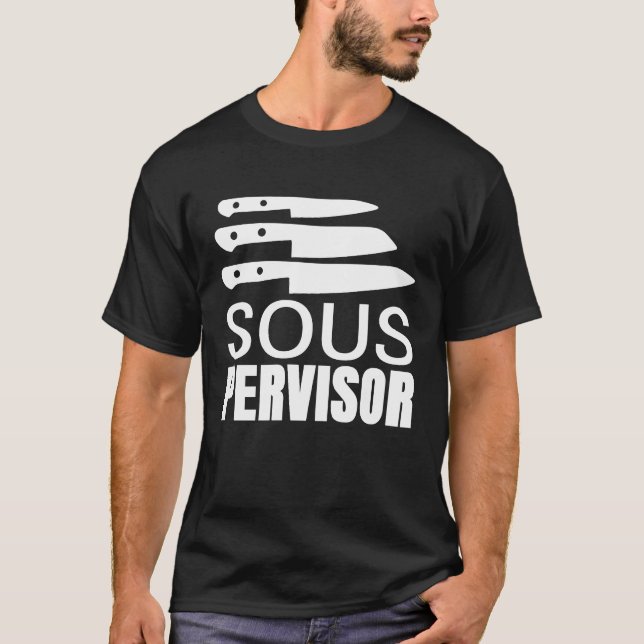 Sous Chef Culinary School Cooking Enthusiast T-Shirt (Front)