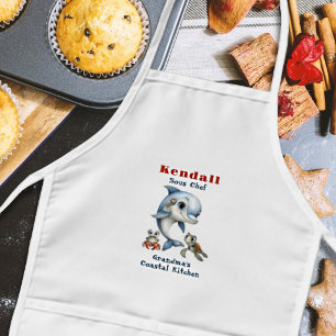 Sous Chef Dolphin Ocean Kitchen Kids Apron
