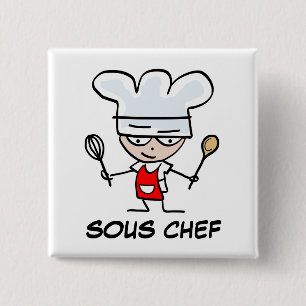 Sous chef pinback button