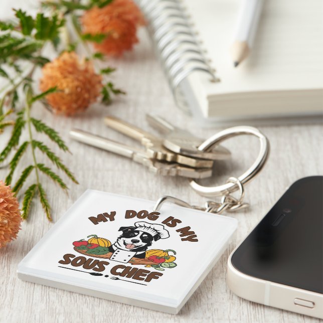 Sous Chef Pup Key Ring (Front Right)