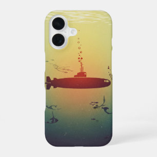 Sous-marin rétro iPhone 16 case