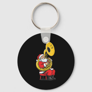 Sousaphone Christmas Musician Santa Xmas Boys Wome Key Ring