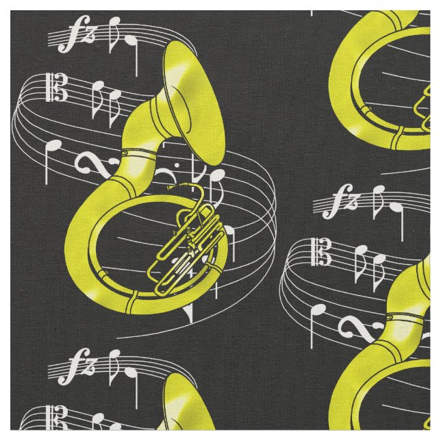 Sousaphone Fabric- Dark Fabric (Close Up)