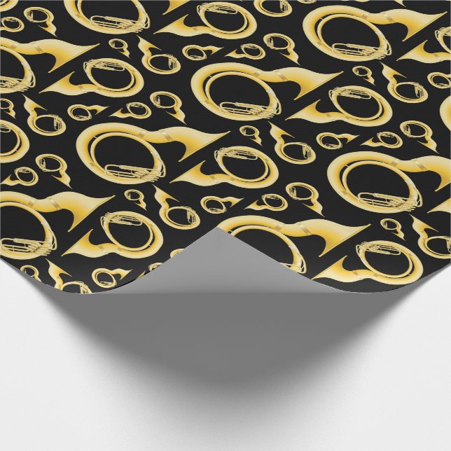 Sousaphone Music Teacher Wrapping Paper (Corner)