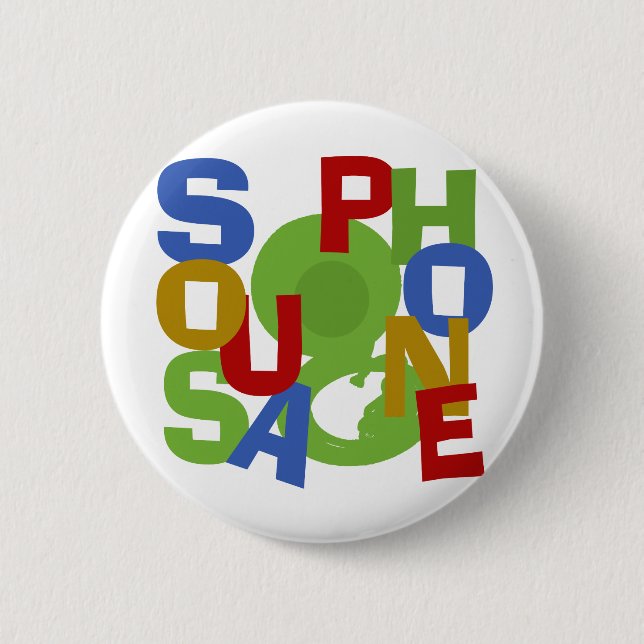 Sousaphone Scramble 6 Cm Round Badge (Front)