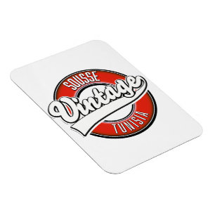 Sousse tunisia vintage style logo magnet