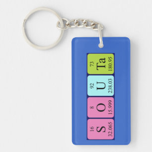 Souta periodic table name keyring