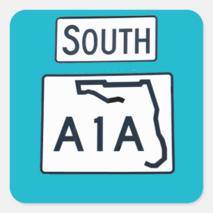 South A1A sign sticker