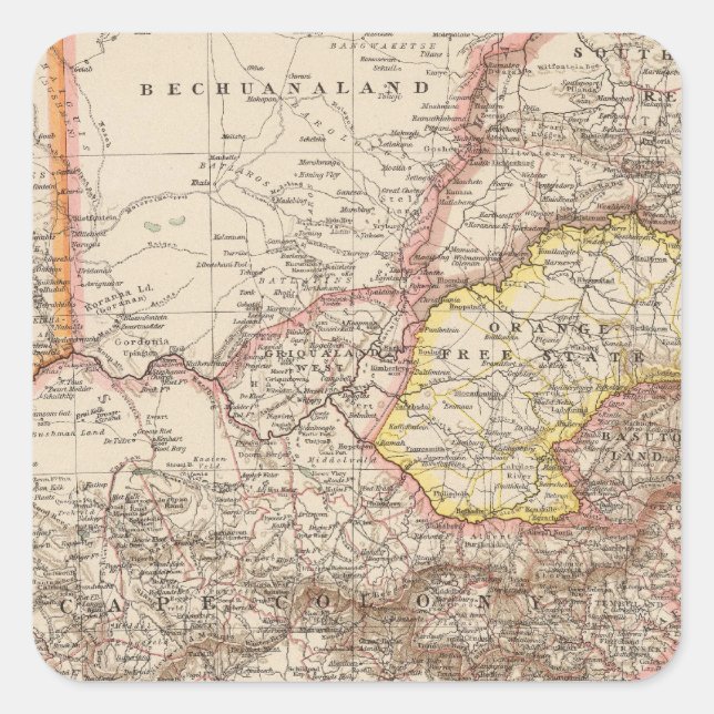 South Africa 3 Square Sticker (Front)