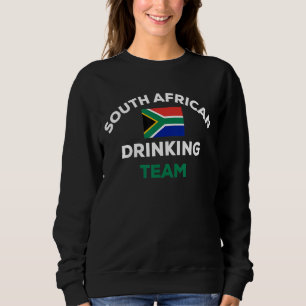 South Africa African Drinking Team Flag Country Gr Sweatshirt
