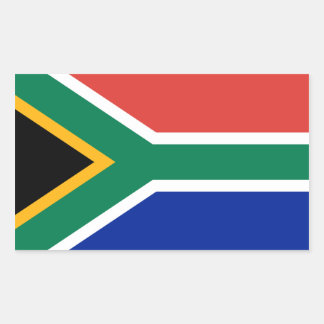South Africa/African Flag Rectangular Sticker