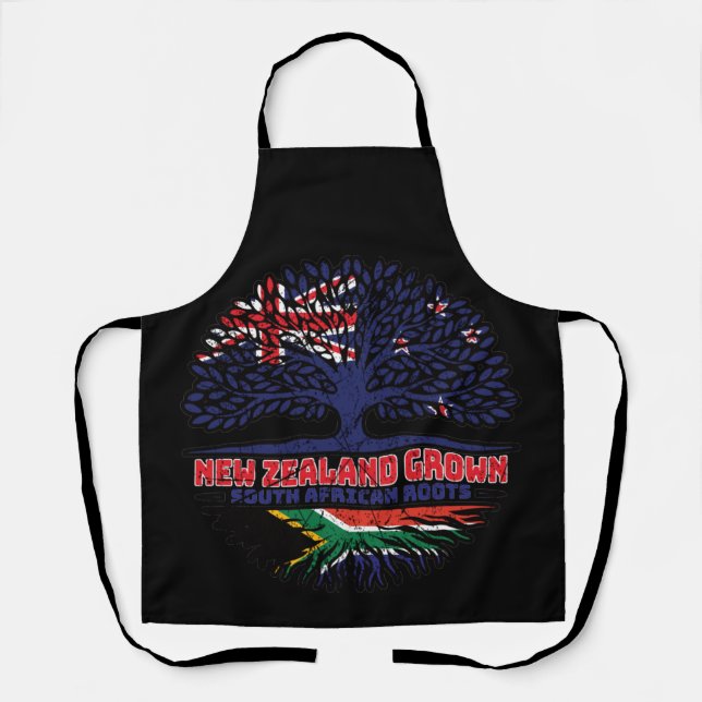 South Africa African New Zealander New Zealand Apron (Front)