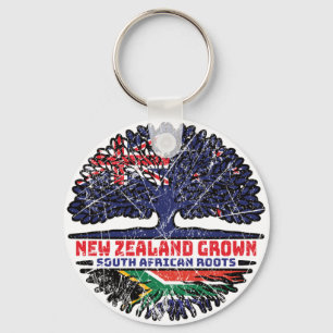 South Africa African New Zealander New Zealand Key Ring