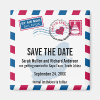 South Africa Air Mail Wedding Save the Date